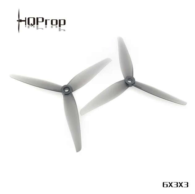 HQProp 6X3X3 (2CW+2CCW)-Poly Carbonate 6X3X3-PC Color: Grey