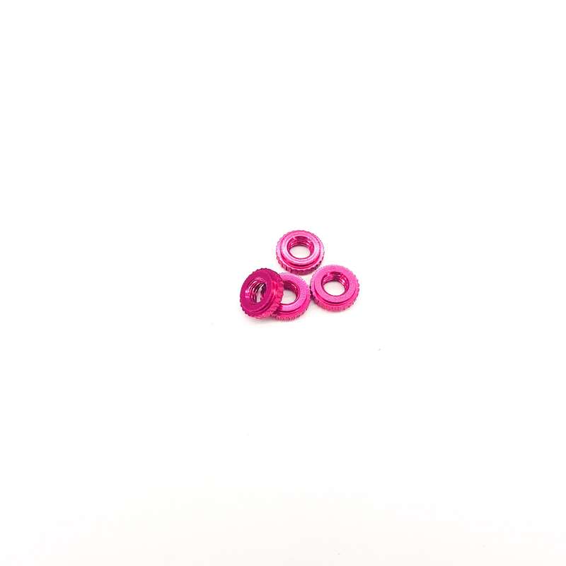 2MM THREADED ANODIZED STACK SPACER / NUT (4 per bag)