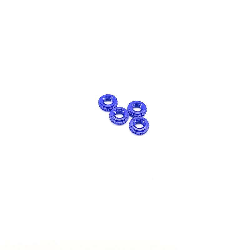 2MM THREADED ANODIZED STACK SPACER / NUT (4 per bag)