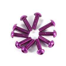 M3x16mm round head Alu screws