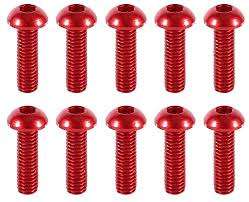 M3x16mm round head Alu screws
