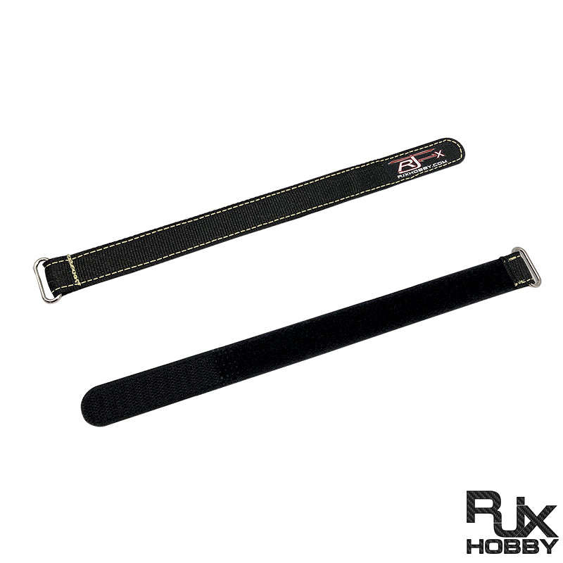 RJX Zinc Alloy Seamless Buckle Kevlar Battery Strap (Width: 12mm Length: 150mm) - Black