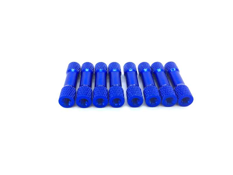 Alu Standoffs M3 25mm Tapered Textured (8 pcs in a bag)