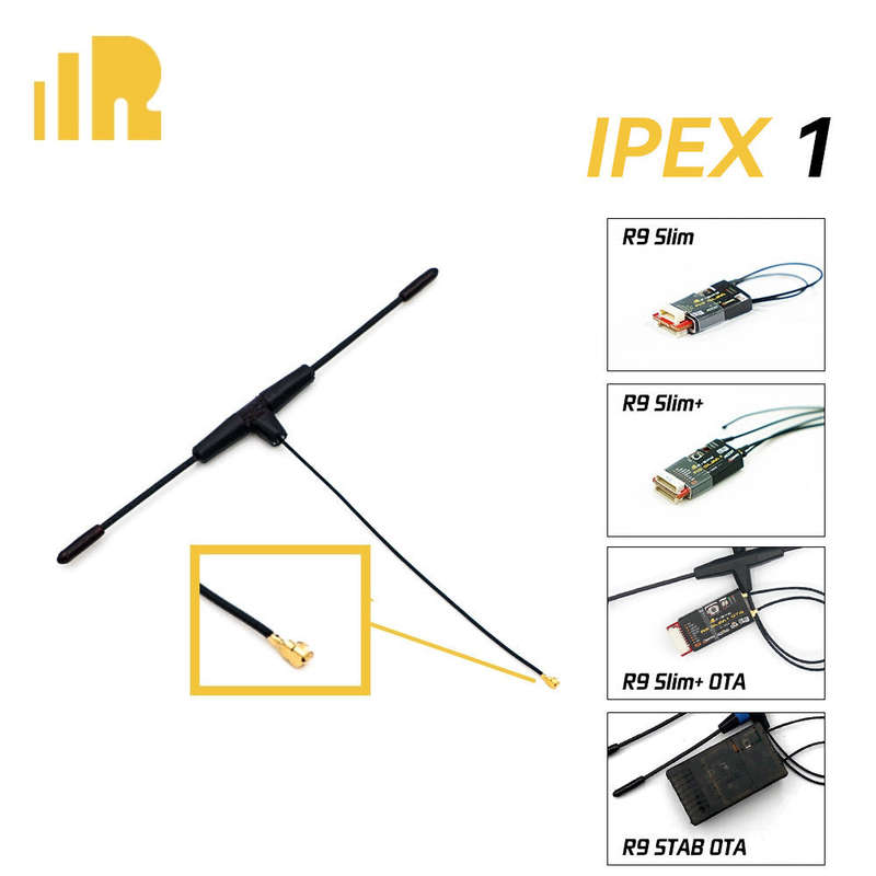 FrSky 900MHz Ipex1 Dipole T Antenna  - Type EU LBT