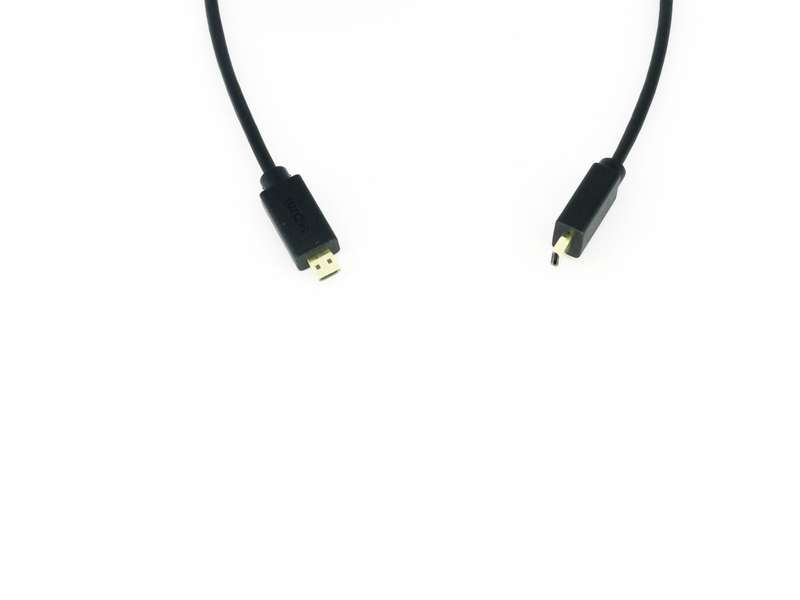 HDMI cables micro to micro 4K 60P soft and slim 100cm
