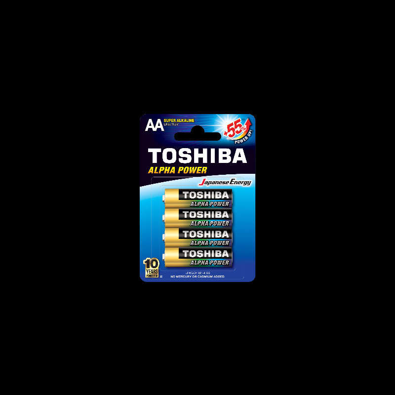 Toshiba Aplha Power AA Alkaline Batteries (4pcs)