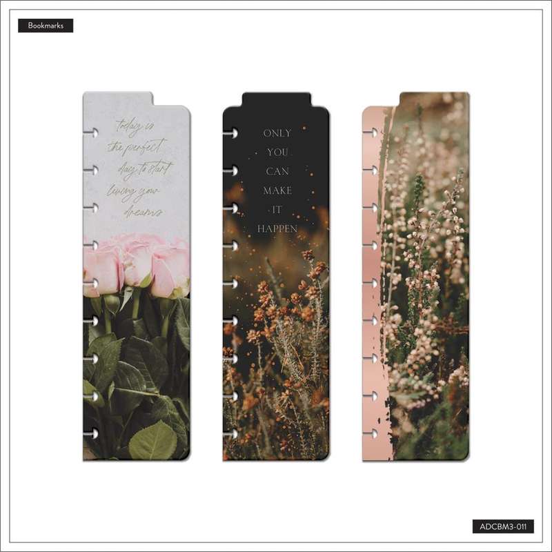 Moody Florals Classic Bookmarks - 3 Pack