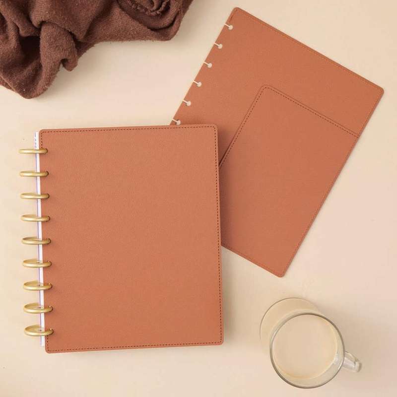 Deluxe Snap-In Classic Planner Cover - Camel
