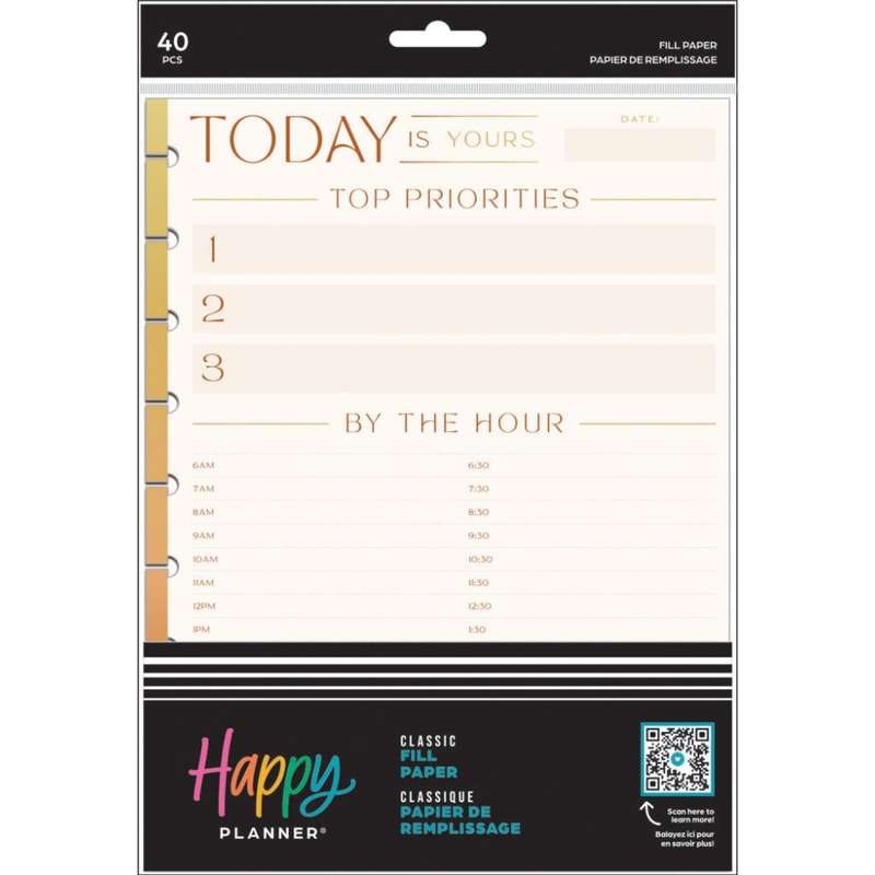 Dashboard Classic Filler Paper - By the Hour