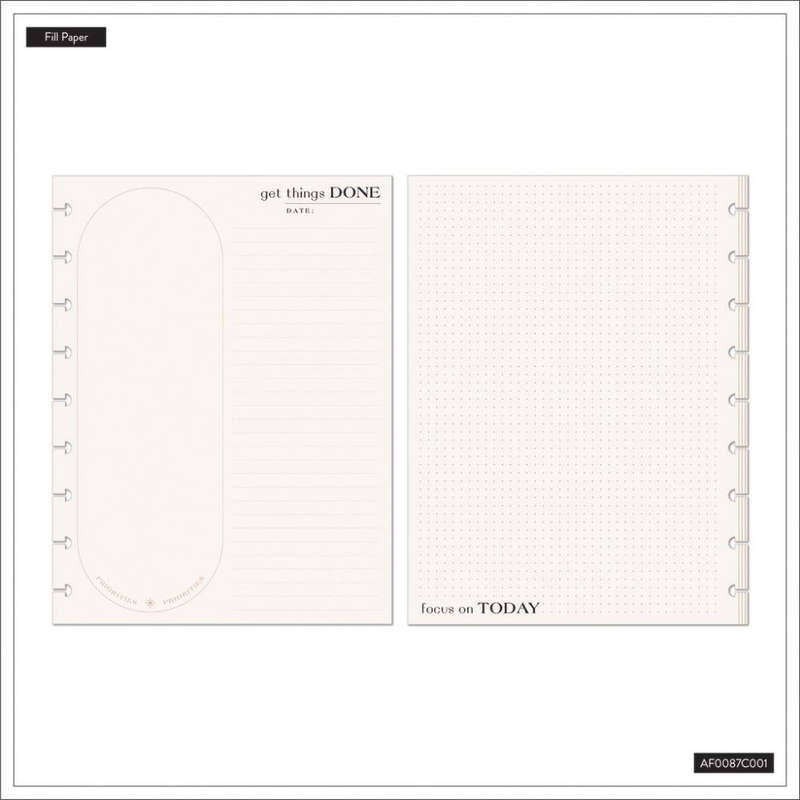 Dashboard + Dot Grid Classic Filler Paper - Modern Craft