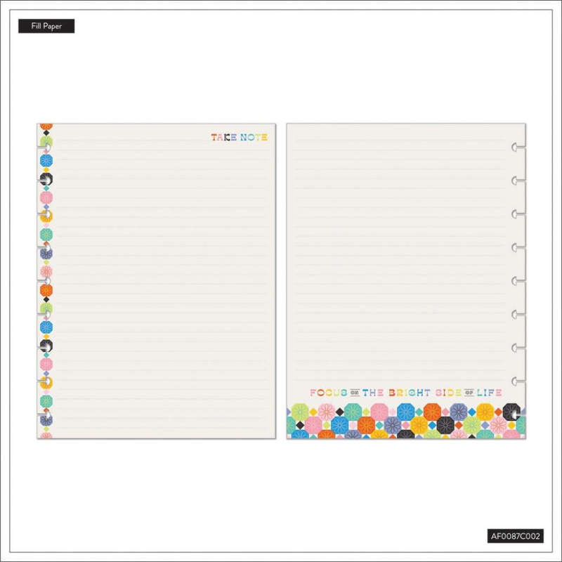 Lined Classic Filler Paper - Happy Outlines
