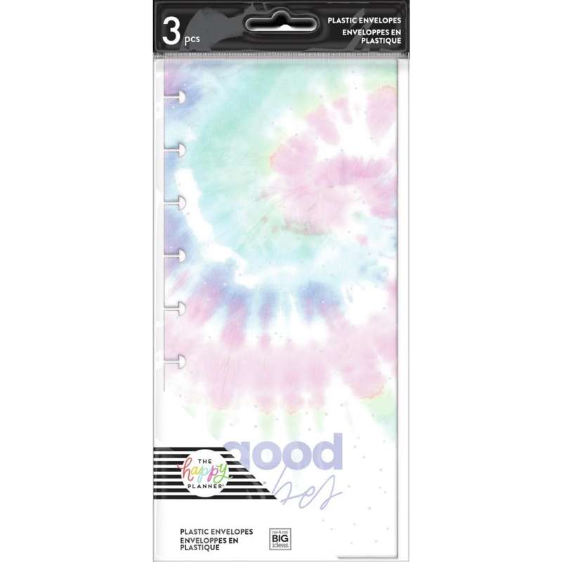 Pastel Tie-Dye Snap In Envelopes - 3 Pack