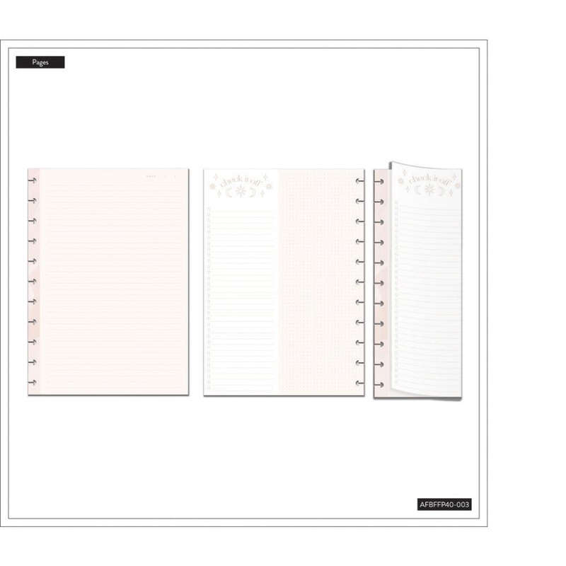 Folded BIG Dotted Lined + Dashboard Sheet Fill Paper - Everyday Magic