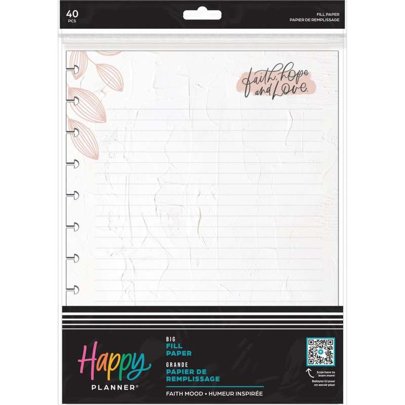 Dotted Lined BIG Filler Paper - Faith Mood