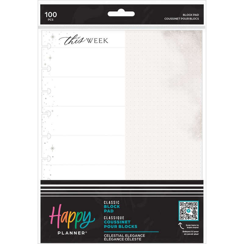 Classic Block Notepad - Celestial Elegance