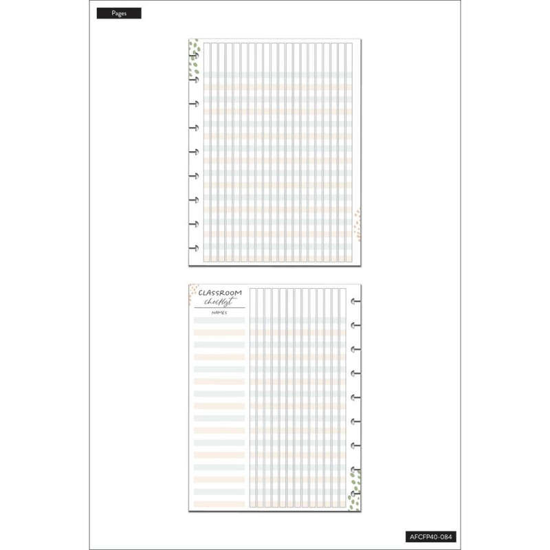 Wild Journey Classic Checklist Filler Paper - 40 Sheets