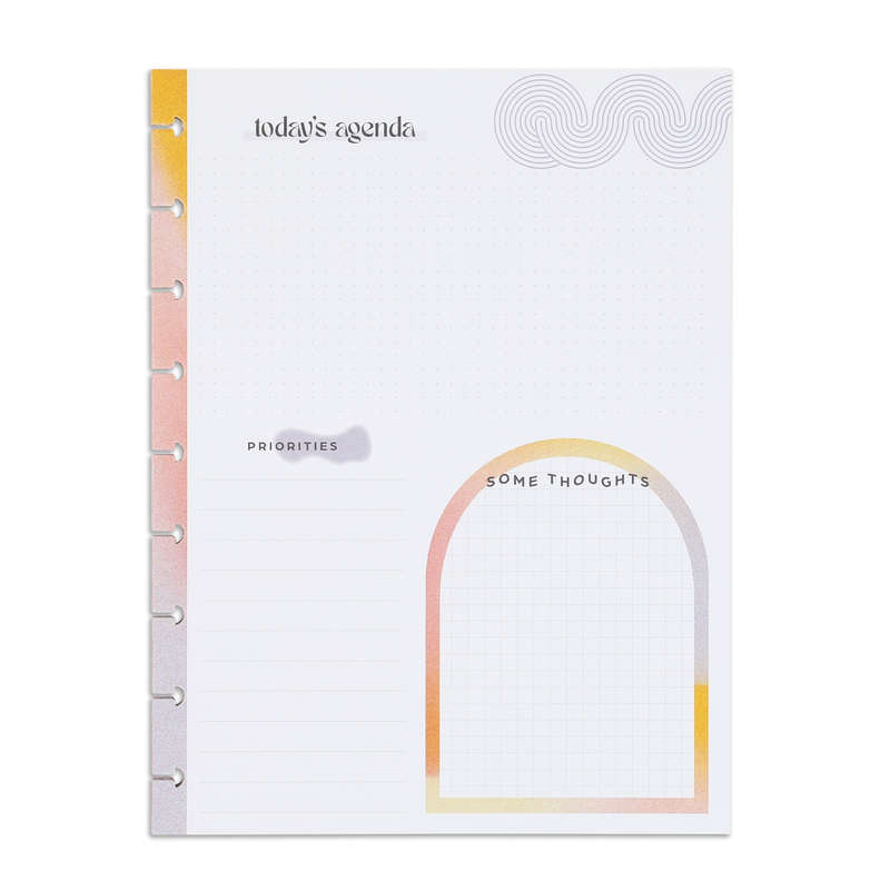 Happy + Mod Today's Agenda Classic Filler Paper - 40 Sheets