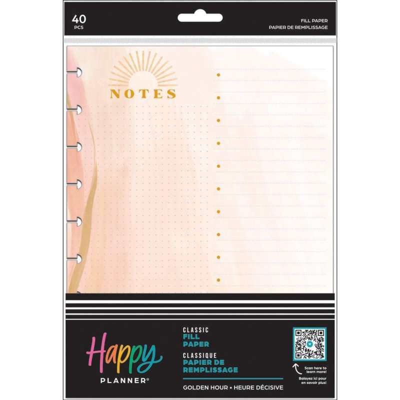 Dashboard + Dot Grid Classic Filler Paper - Golden Hour