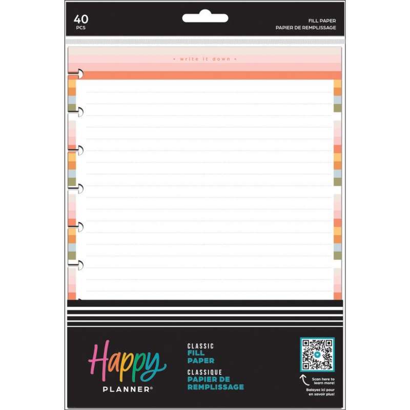 Dotted Lined Classic Filler Paper - Simple Joys