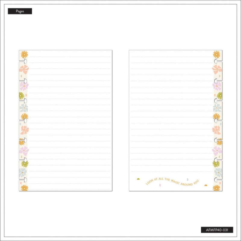 Dotted Lined Mini Filler Paper - Desert Thistle