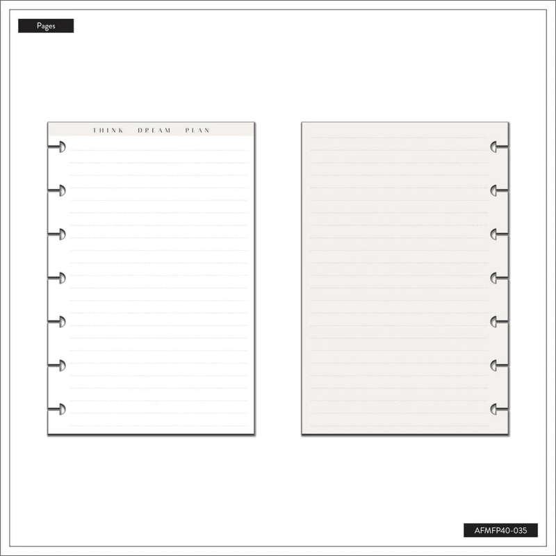 Dotted Lined Mini Filler Paper - Neutrals