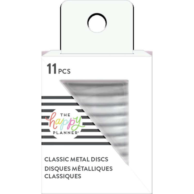 Medium Metal Discs - White