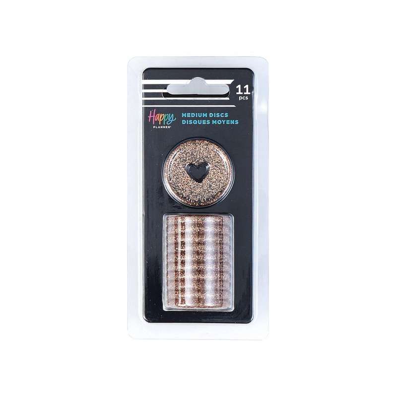 Medium Plastic Discs - Chestnut Shimmer