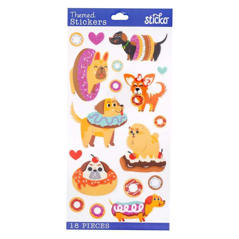 Dogs & Donuts Stickers