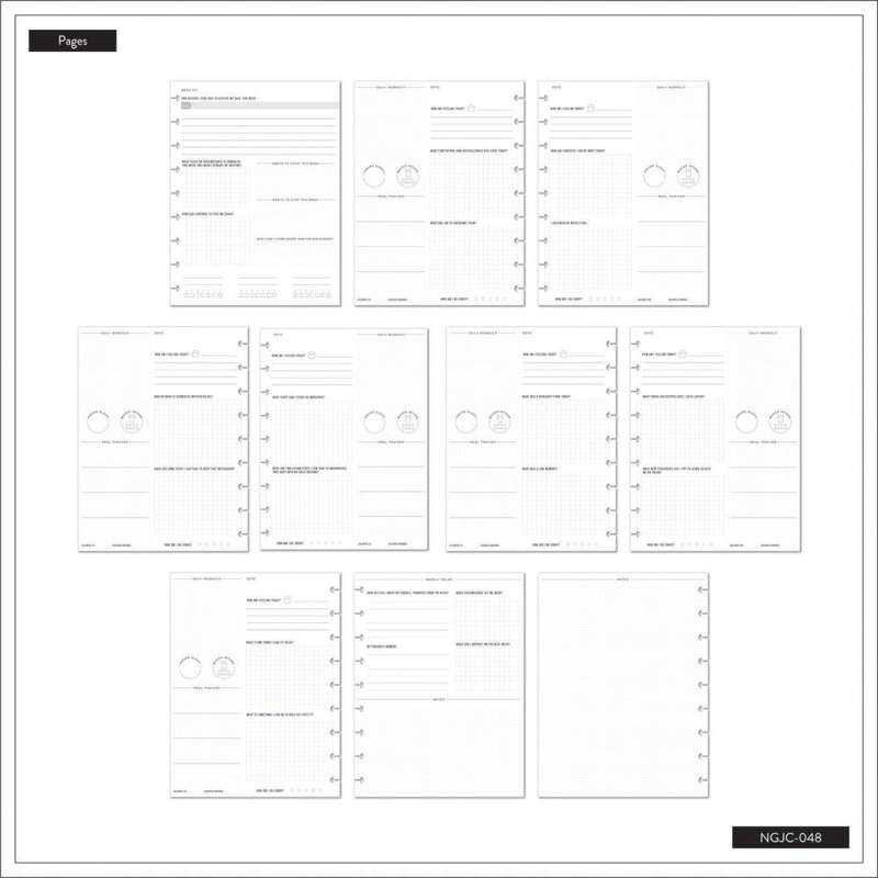 Bold Tiles - Classic Guided Fitness Journal