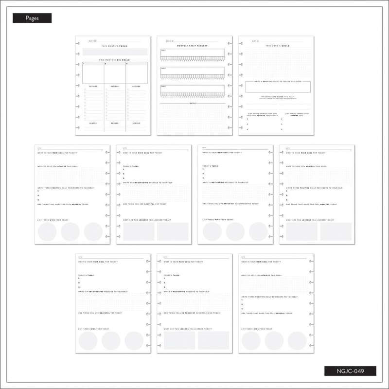 Bold Ditsies - Classic Guided Goals Journal