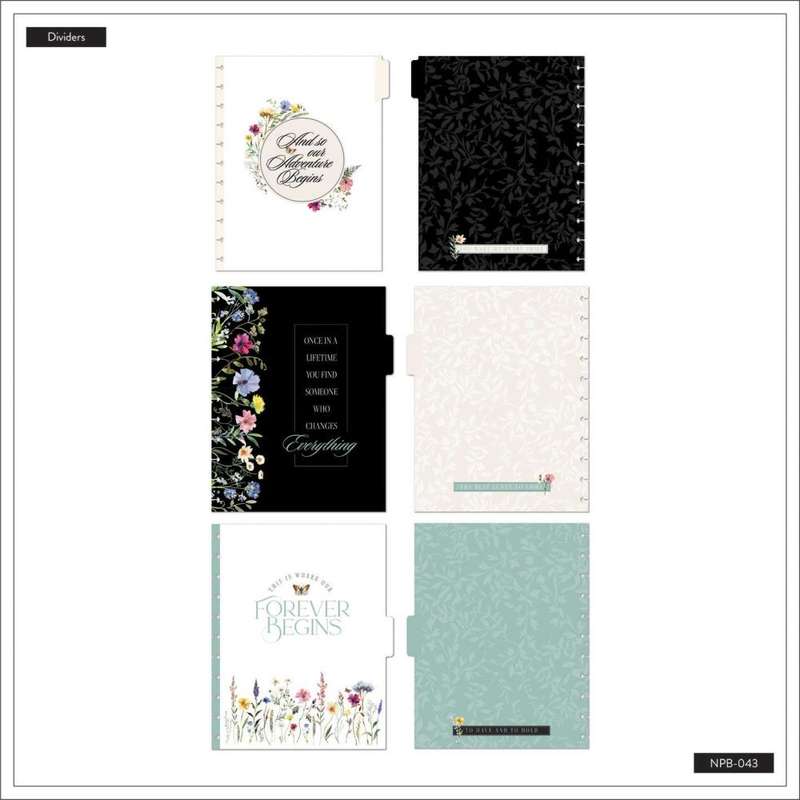 Dotted Lined BIG Notebook - Blooming Elegance Wedding