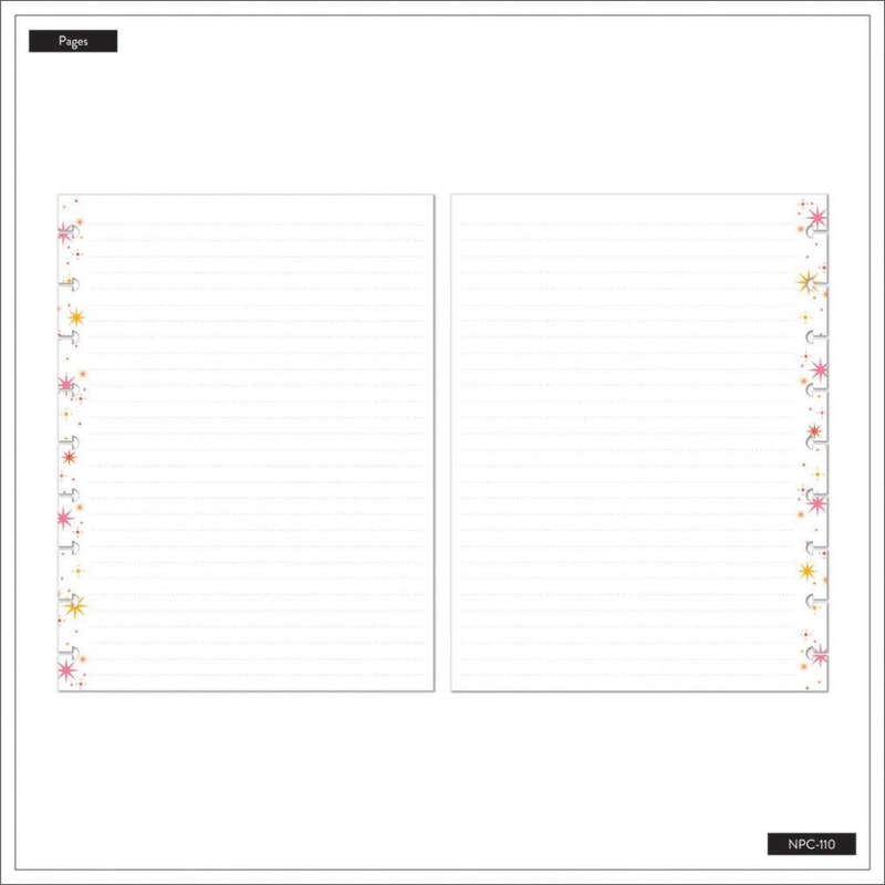 Dotted Lined Classic Notebook - Retro Sunset