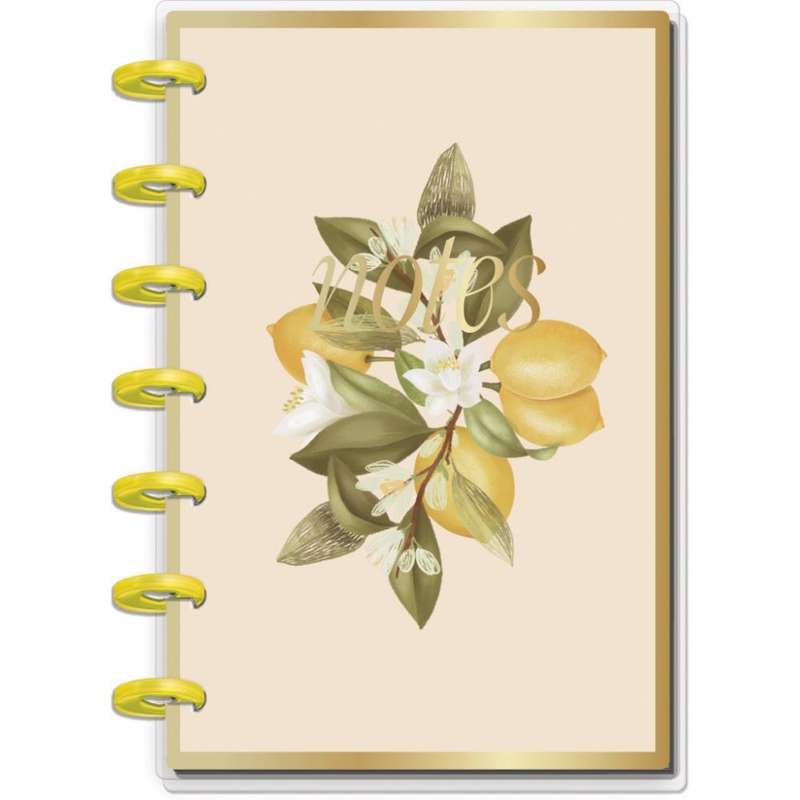 Dotted Lined Mini Notebook - Fruit & Flora