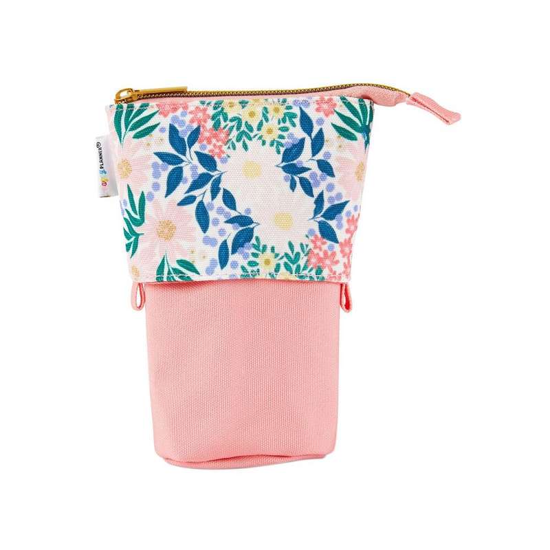 Springtime Flora Small Standing Zip Pen Pouch