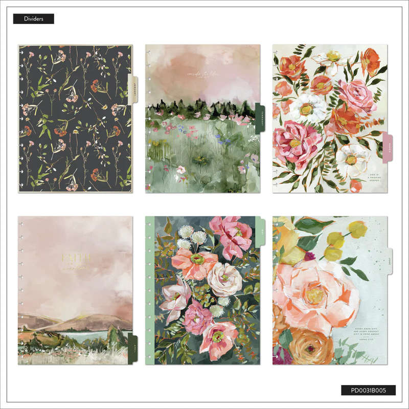 2025-2026 Flourish in Faith Customisable Happy Planner  BIG Faith Layout  18 Months