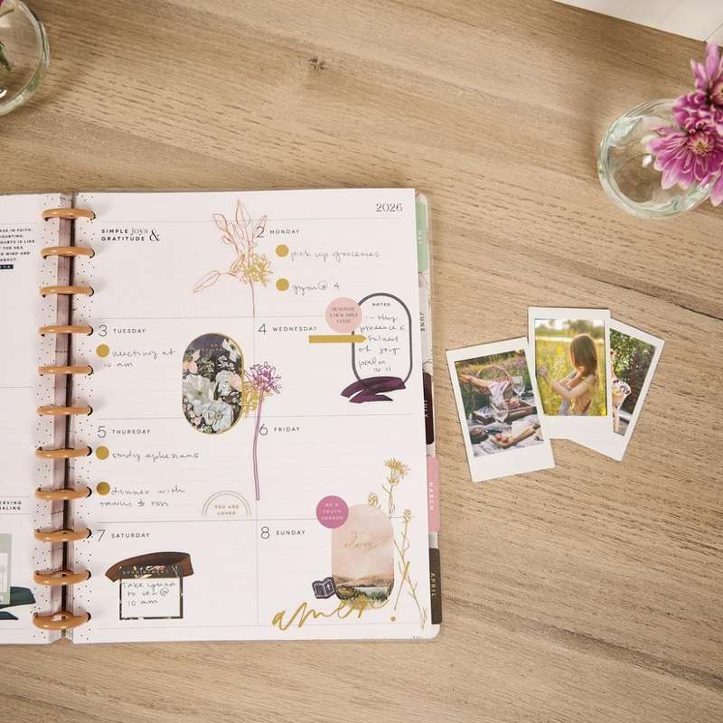 2025-2026 Flourish in Faith Customisable Happy Planner  BIG Faith Layout  18 Months