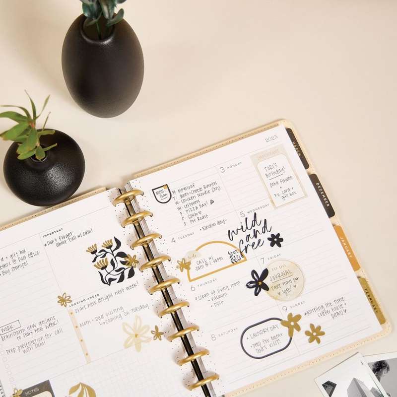 2025-2026 SPECIALTY Mod Sketches Customisable Happy Planner  Classic Dashboard Layout  12 M...