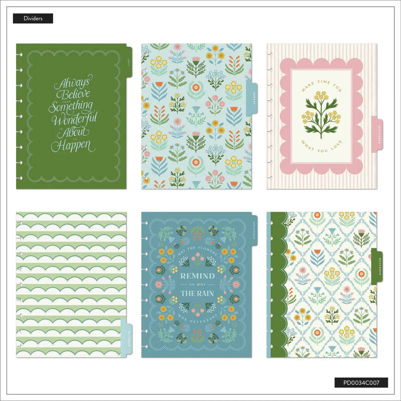 2025-2026 SPECIALTY Cottage Charm Customisable Happy Planner  Classic Vertical Layout  12 M...