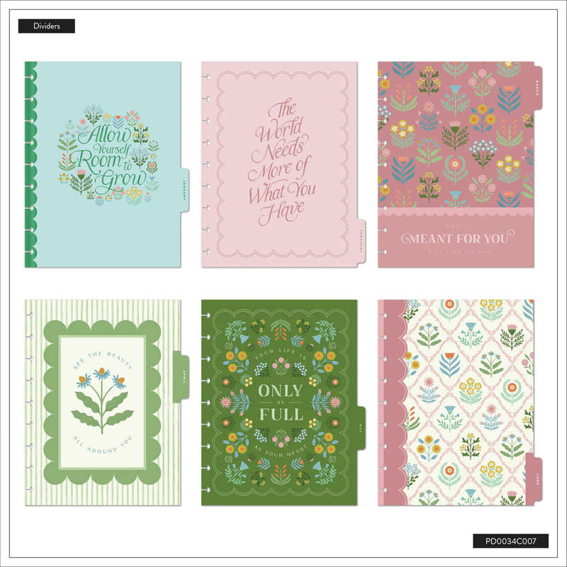 2025-2026 SPECIALTY Cottage Charm Customisable Happy Planner  Classic Vertical Layout  12 M...