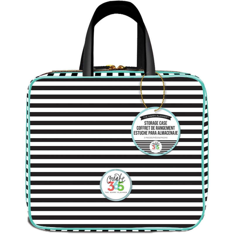 Striped Storage Case Bag