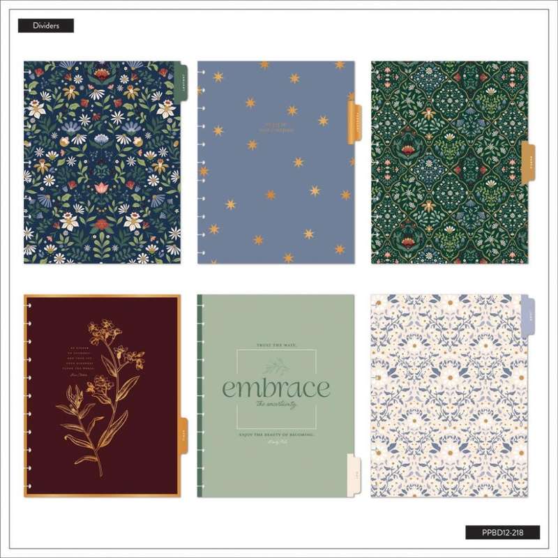 2025 Forest Flowers Happy Planner  BIG Dashboard Layout  12 Months