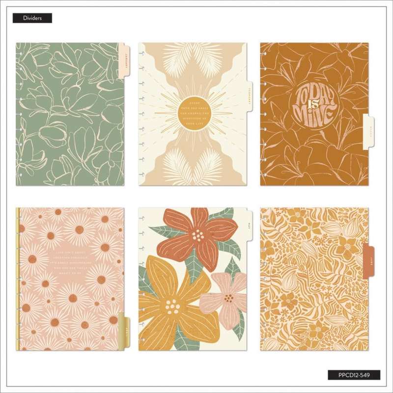 2025 Sunny Oasis Happy Planner  Classic Vertical Layout  12 Months