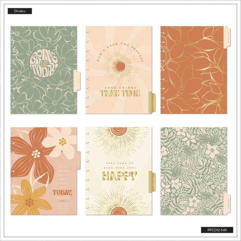 2025 Sunny Oasis Happy Planner  Classic Vertical Layout  12 Months