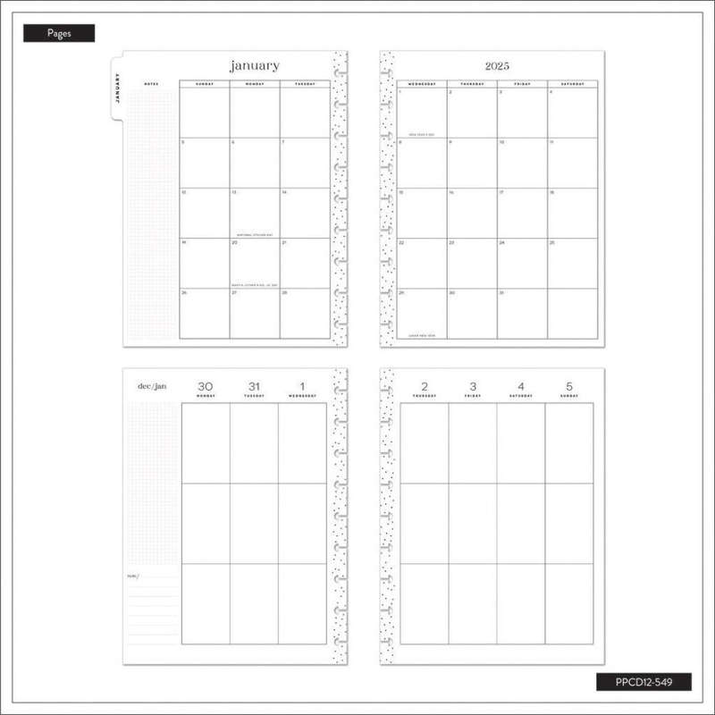 2025 Sunny Oasis Happy Planner  Classic Vertical Layout  12 Months