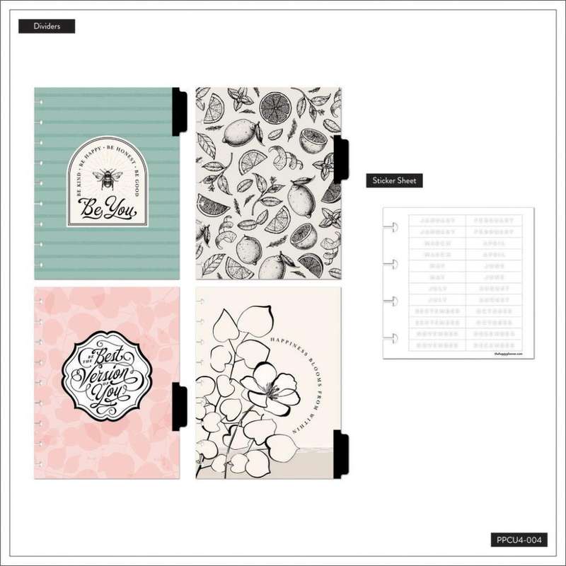Undated Modern Farmhouse Happy Planner  Classic Daily Layout  4 Months