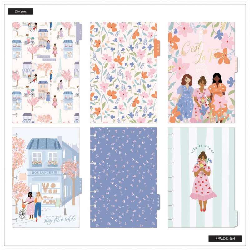 2024-2025 Happy in Paris Happy Planner  Mini Vertical Layout  12 Months