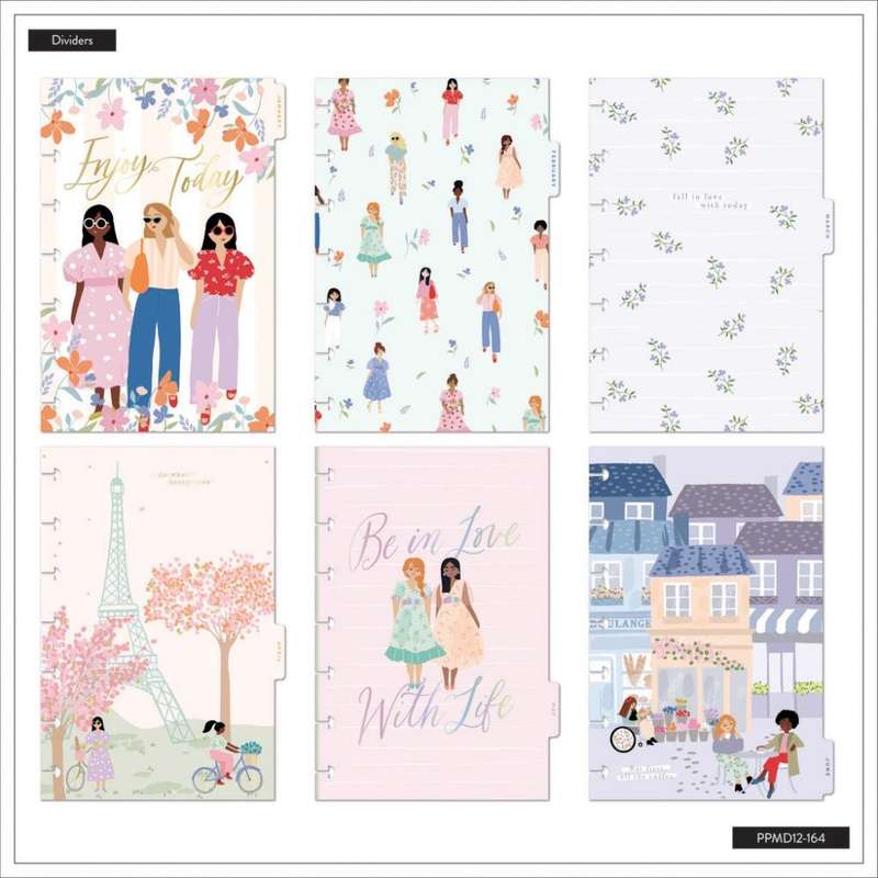 2024-2025 Happy in Paris Happy Planner  Mini Vertical Layout  12 Months