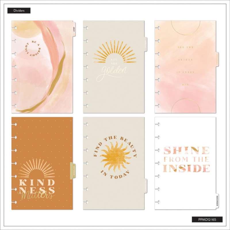2024-2025 Golden Hour Happy Planner  Mini Vertical Layout  12 Months