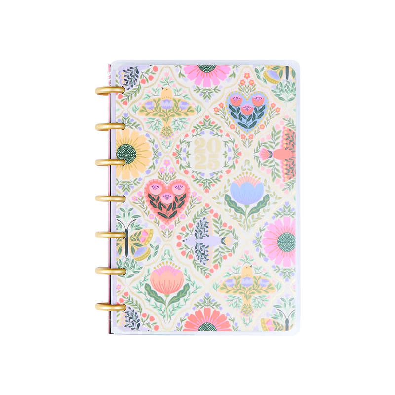 2025 Folk & Flora Happy Planner  Mini Horizontal Layout  12 Months