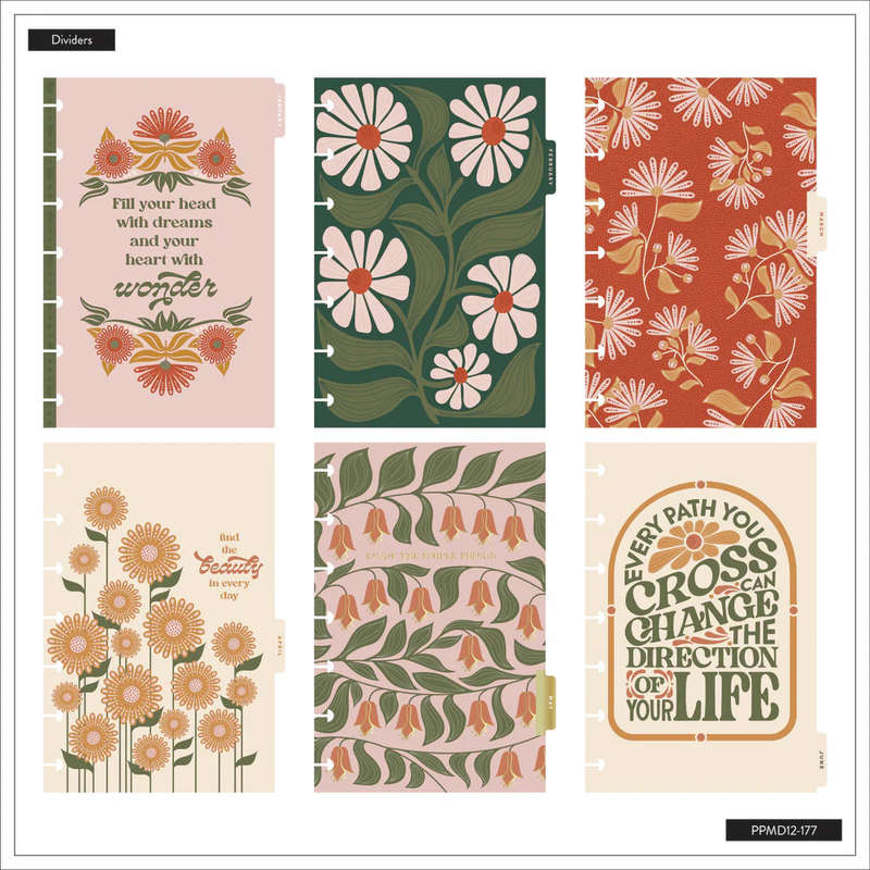 2025 Desert Rose Happy Planner  Mini Vertical Layout  12 Months